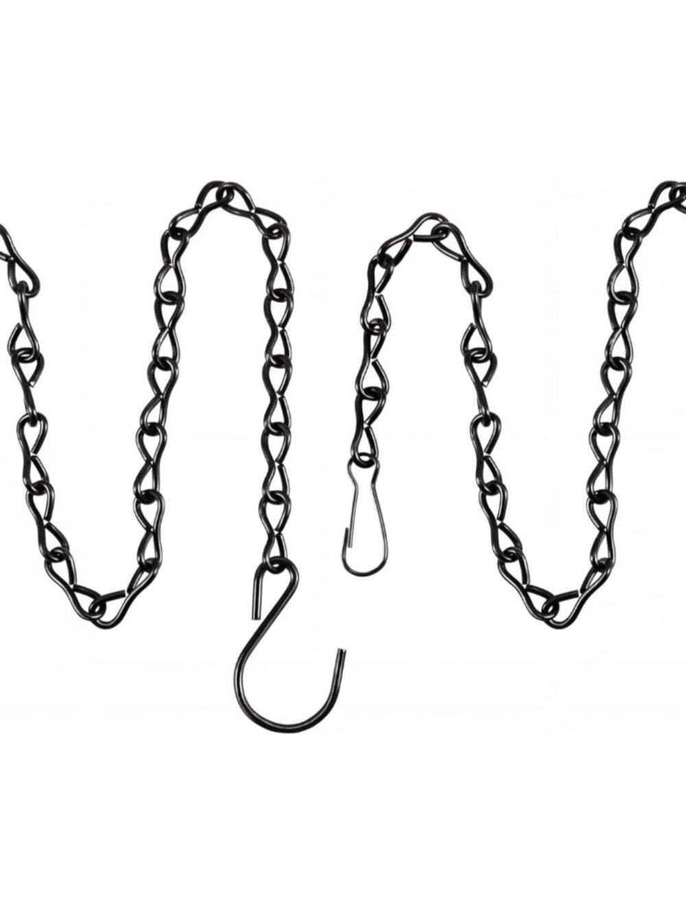 2 Pcs Hanging Chain for Bird Feeders, Planters, Lanterns and Ornaments Black,9.5